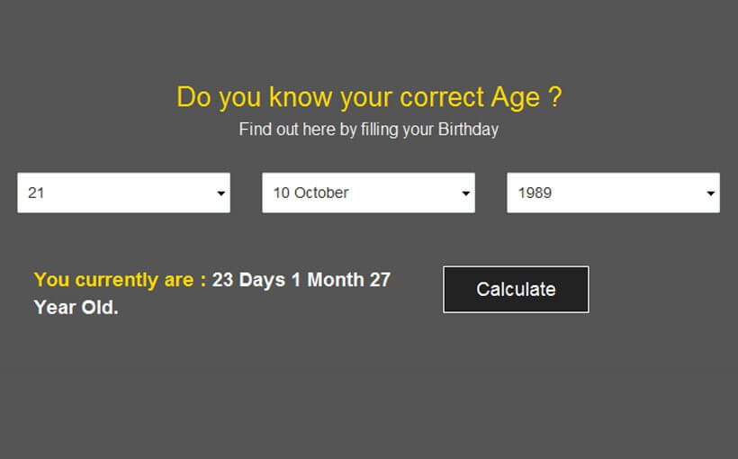 do you know your correct age